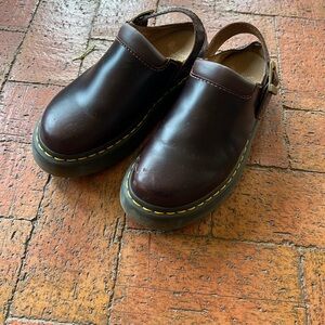 Dr. Martens Brown Leather Mules